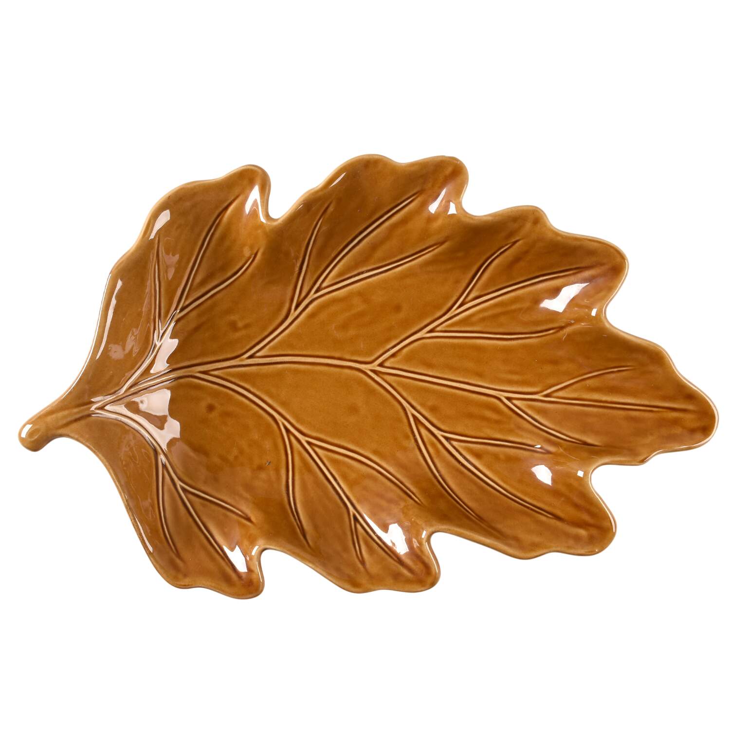 Harvest Leaf 18" Oval Serving Platter by Pottery Barn China-1