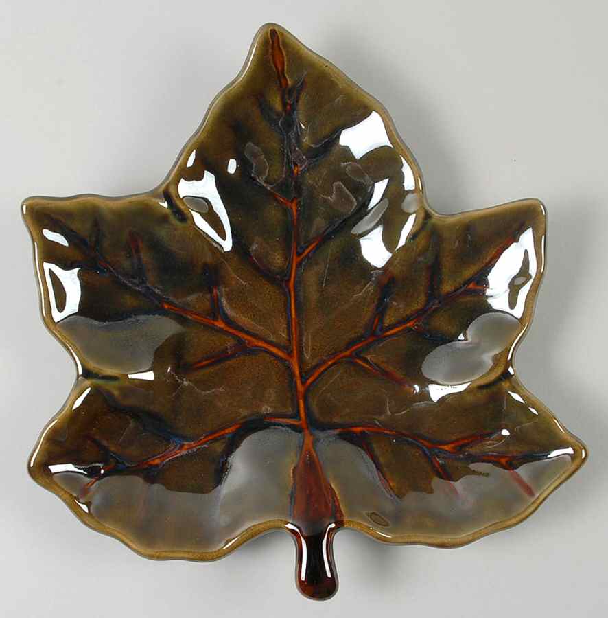 Harvest Leaf Leaf Shape Salad Plate by Pottery Barn China-1