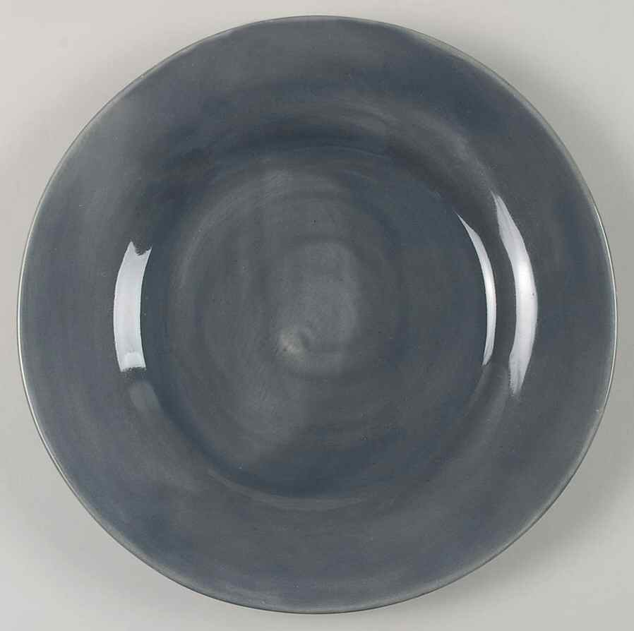 Sausalito Gray (Charcoal) Dinner Plate by Pottery Barn China-1