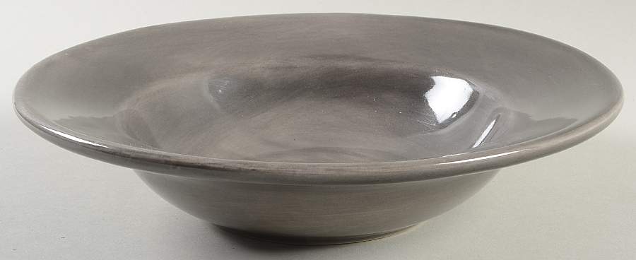 Sausalito Gray (Charcoal) Large Rim Soup Bowl by Pottery Barn China-1