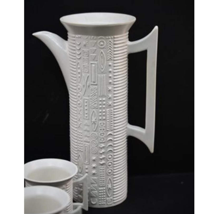 Cypher White Coffee Pot & Lid by Portmeirion-1