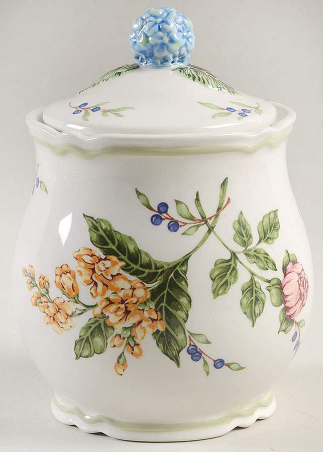 Vintage Garden Mini Canister with Lid & Seal by Princess House-1