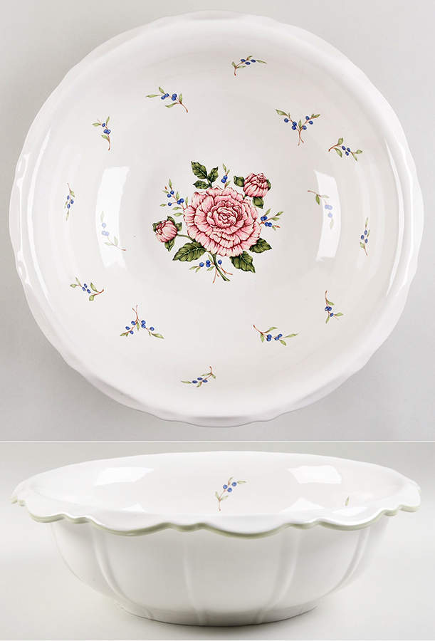 Vintage Garden Bowl for 110 Oz Pitcher & Bowl by Princess House-1