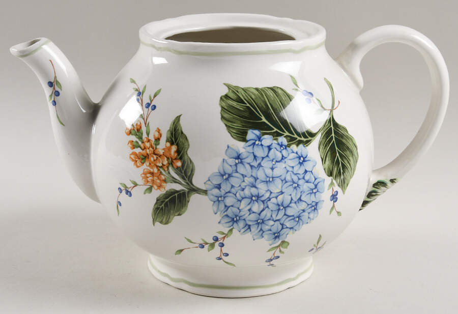 Vintage Garden Teapot No Lid by Princess House-1