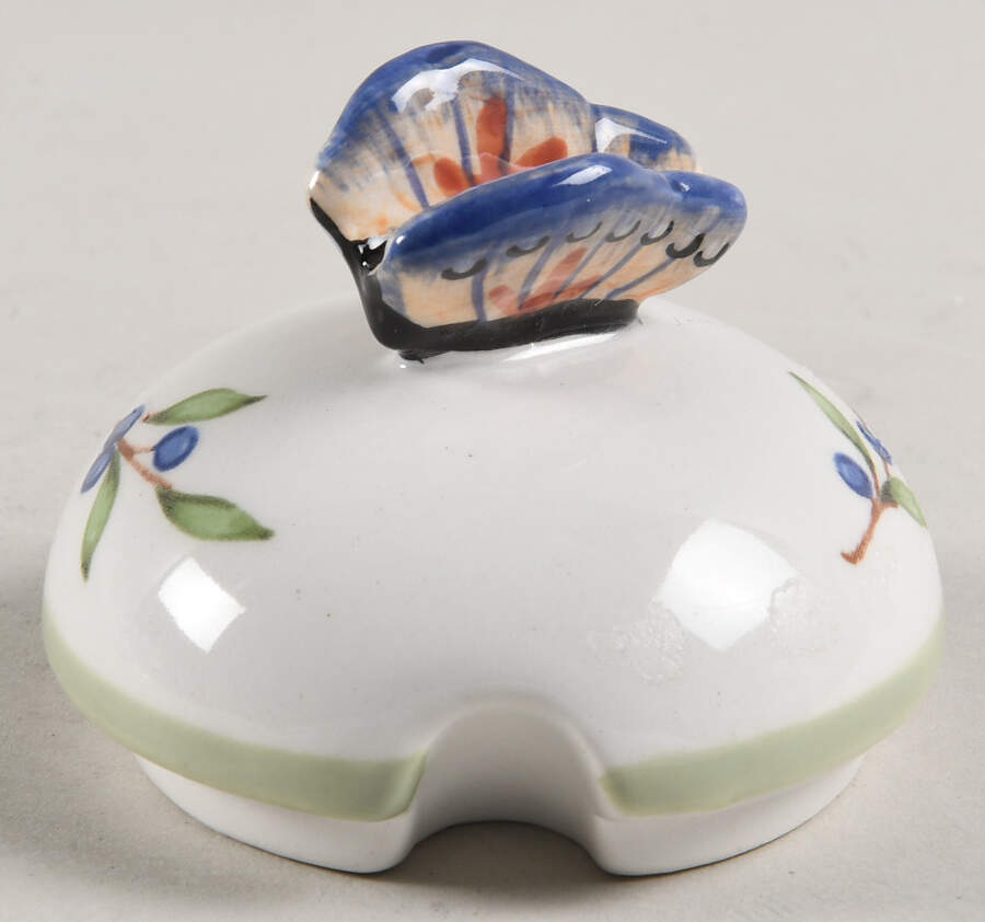Vintage Garden Lid for Honey Pot by Princess House-1