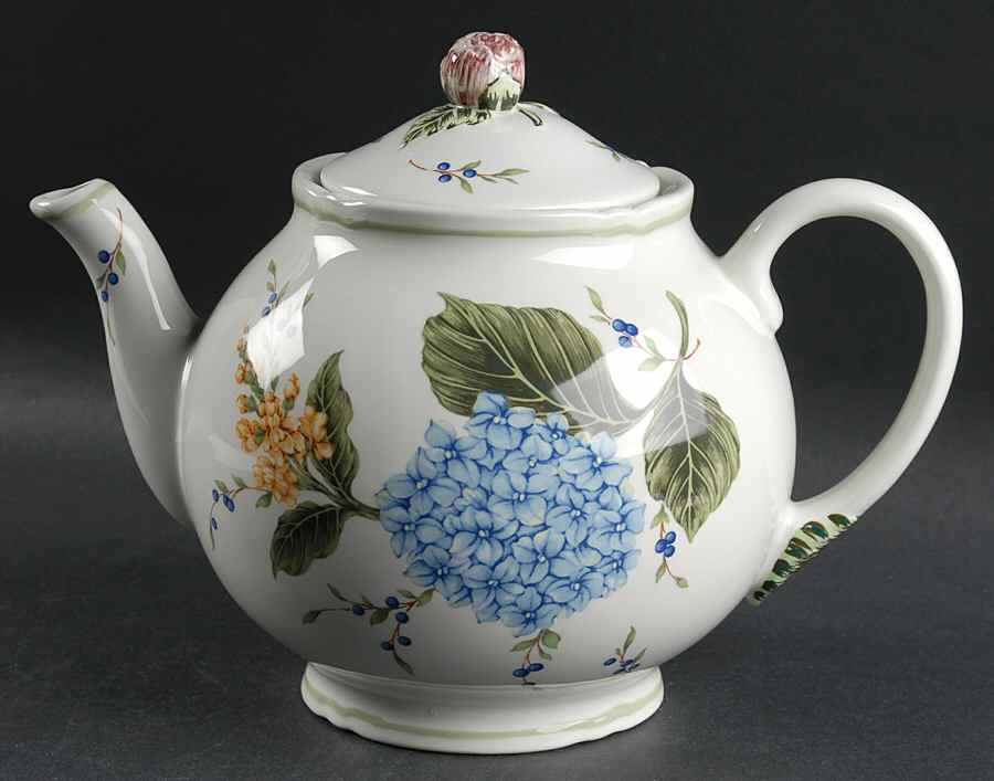 Vintage Garden Teapot & Lid by Princess House-1