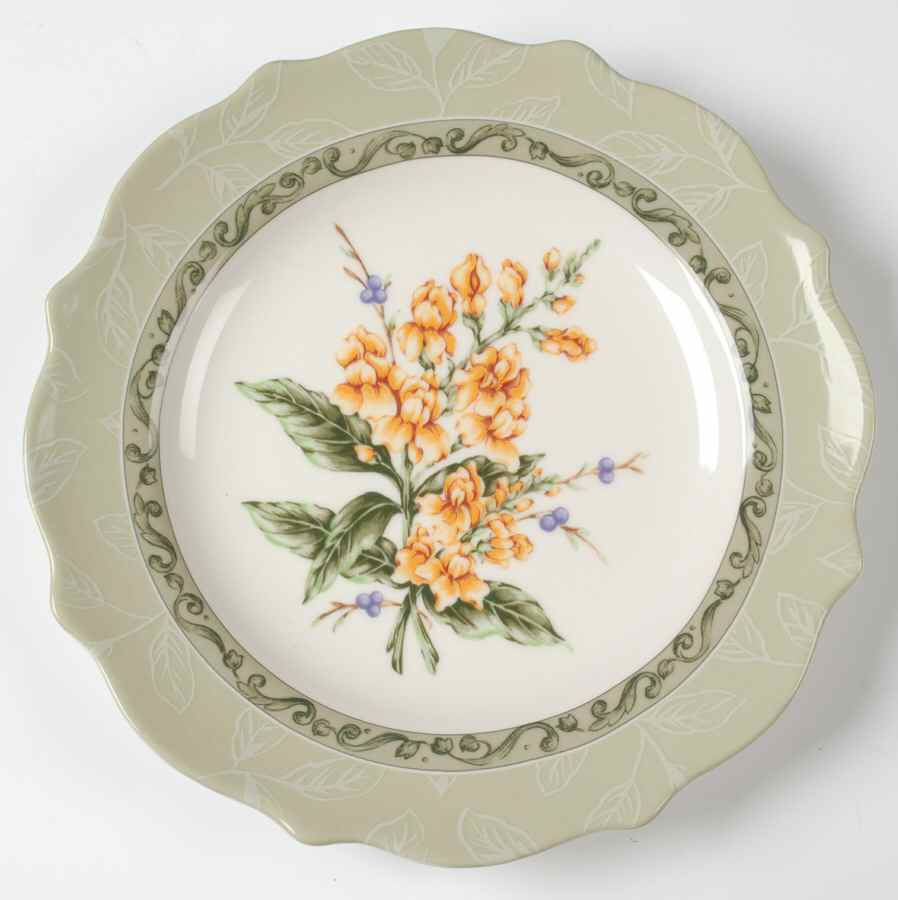 Vintage Garden Salad/Dessert Plate by Princess House-1