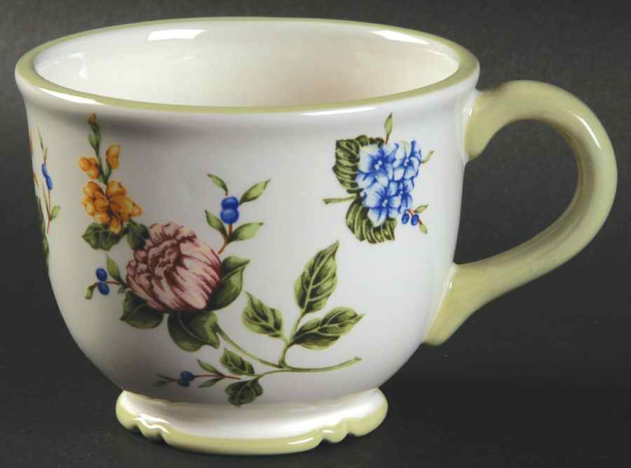 Vintage Garden Footed Cup by Princess House-1
