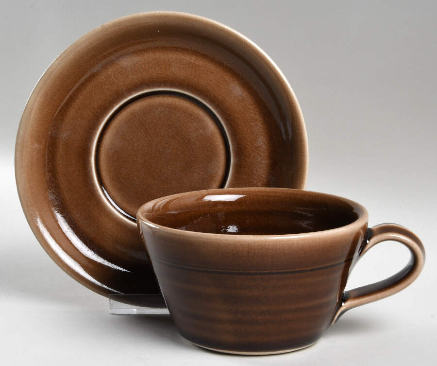Belmont Cappuccino Cup & Saucer Set by Simon Pearce-1