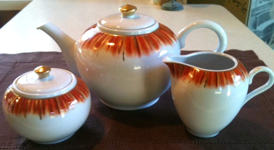 Krakatoa Teapot & Lid by Porcel-1