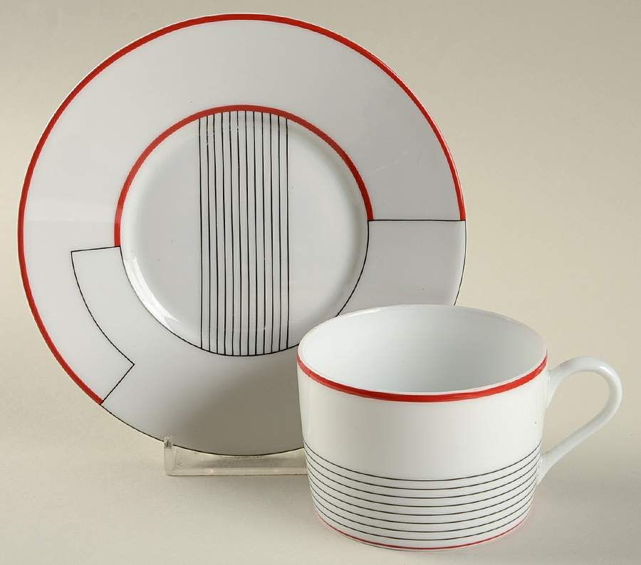 Initiales Flat Cup & Saucer Set by Puiforcat-1