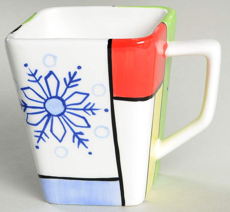 Mondrian Christmas Mug by Pfaltzgraff-1