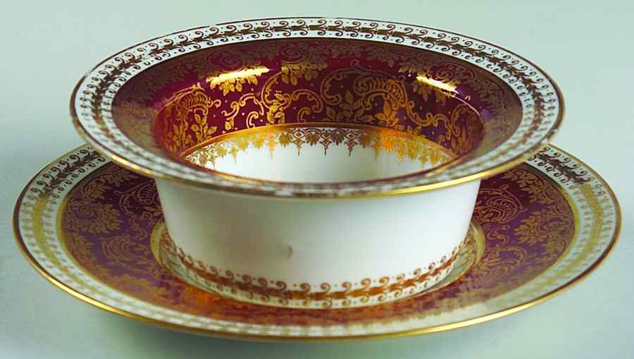 POY569 Ramekin & Saucer Set by Jean Pouyat-1