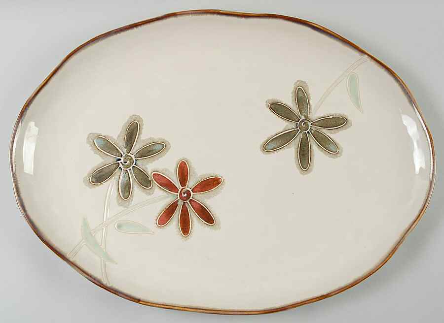 Petals 19" Oval Serving Platter by Pier 1-1