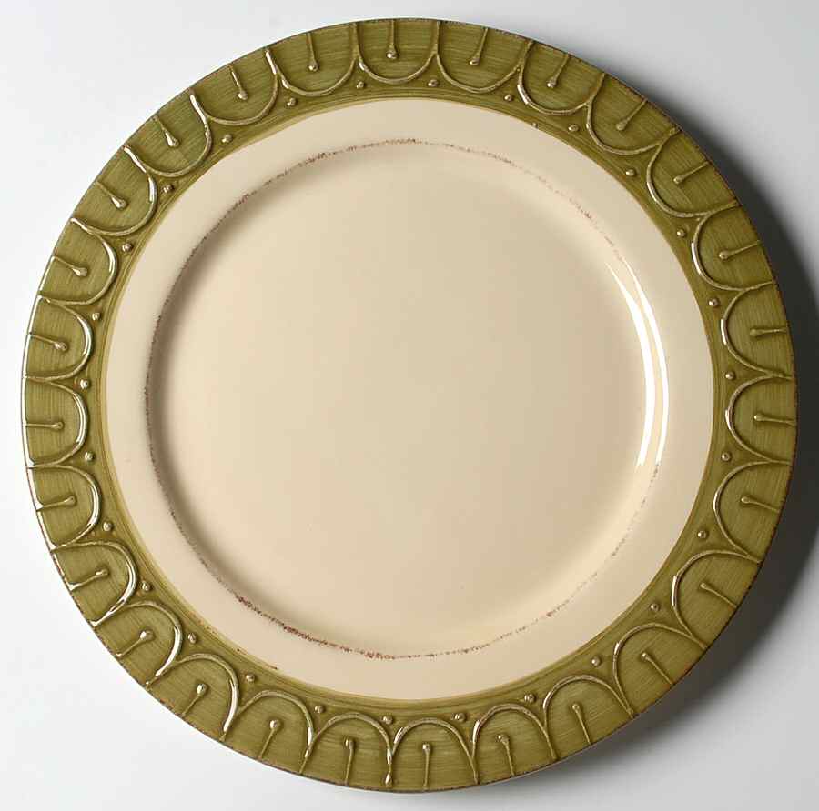 Gemma Baroque Mosstone Service Plate (Charger) by Pier 1-1