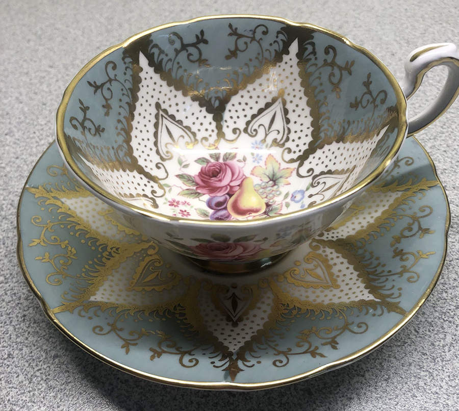 F144 Footed Cup & Saucer Set by Paragon-1