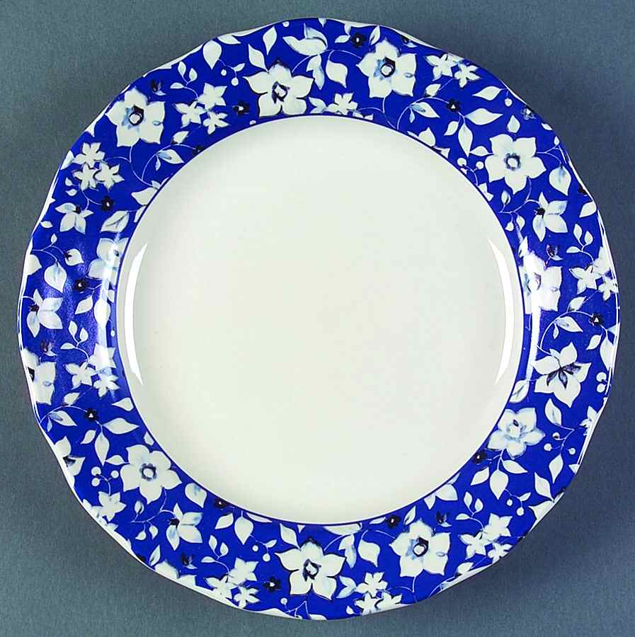 Blue Meadow (Scalloped) Salad/Dessert Plate by Pfaltzgraff-1