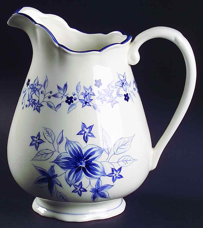 Blue Meadow (Scalloped) 72 Oz Pitcher by Pfaltzgraff-1