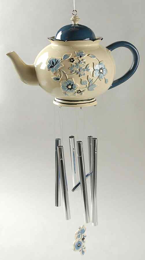 Blue Meadow (Scalloped) Wind Chime by Pfaltzgraff-1