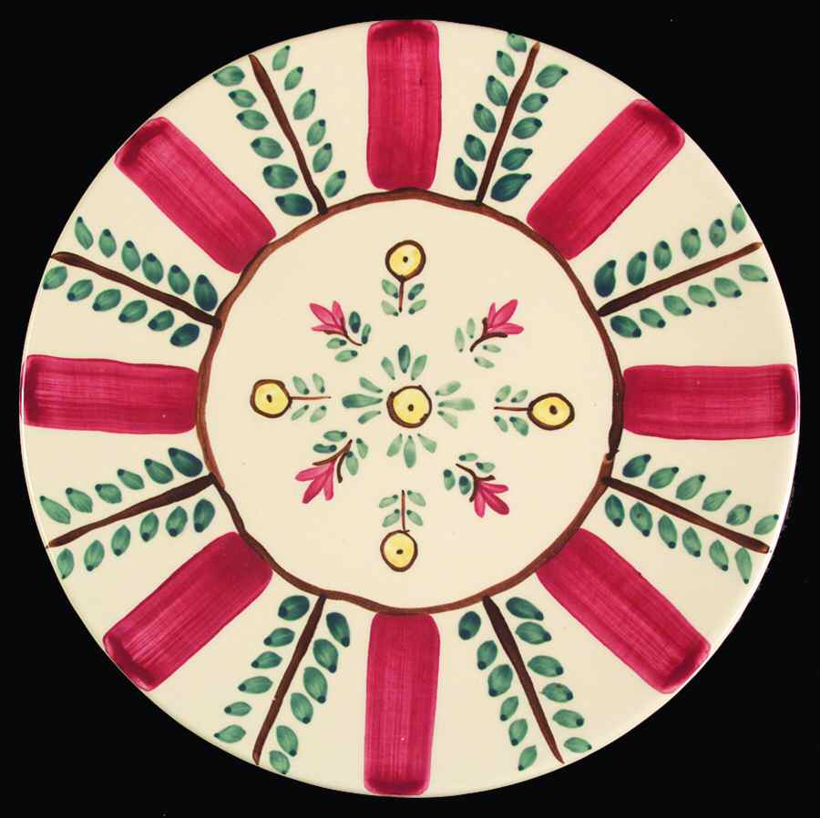 Peasant Garden 12" Chop Plate (Round Platter) by Purinton-1