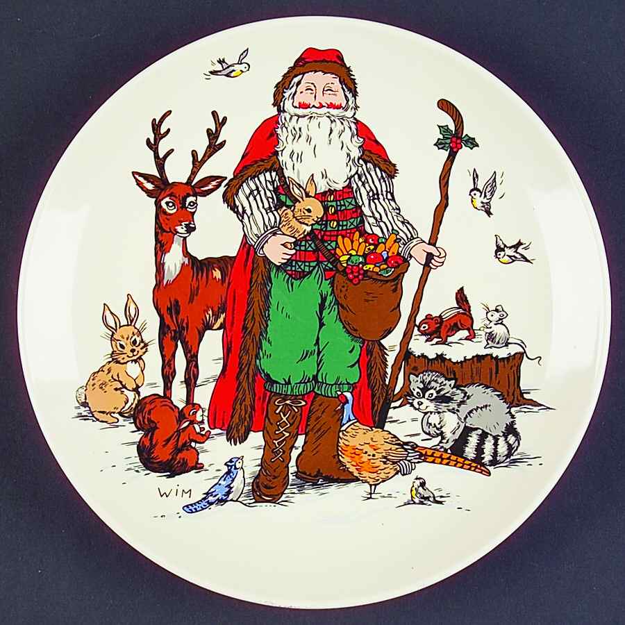 Woodland Santa Salad Plate by Potpourri Press-1