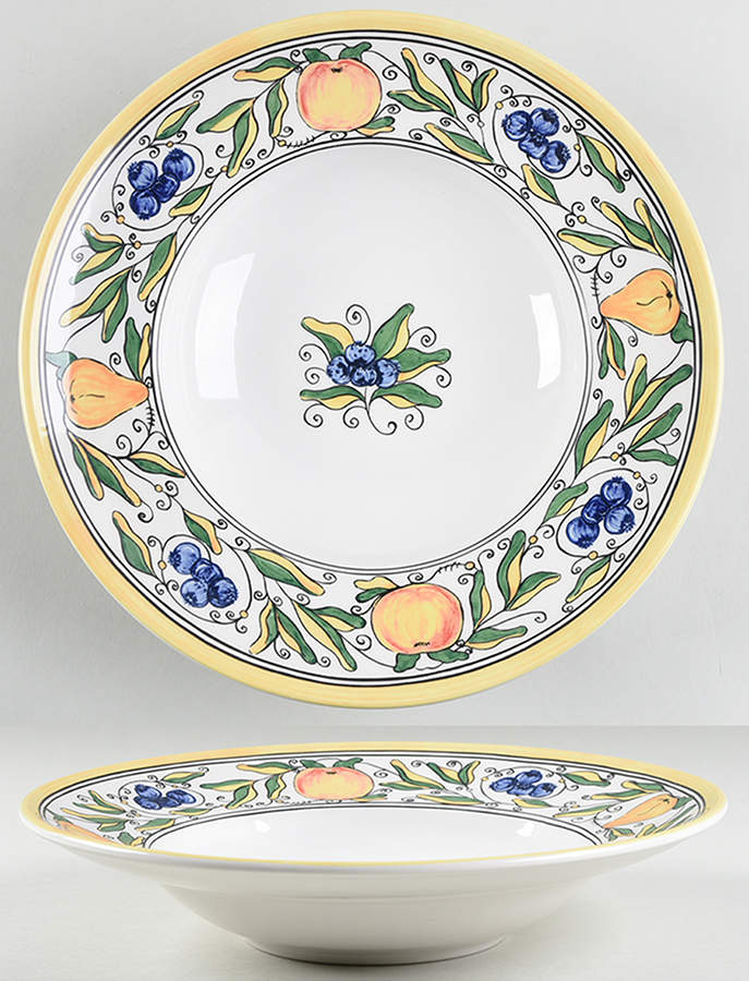 Perugia Frutta 12" Individual Pasta Bowl by Portugal-1
