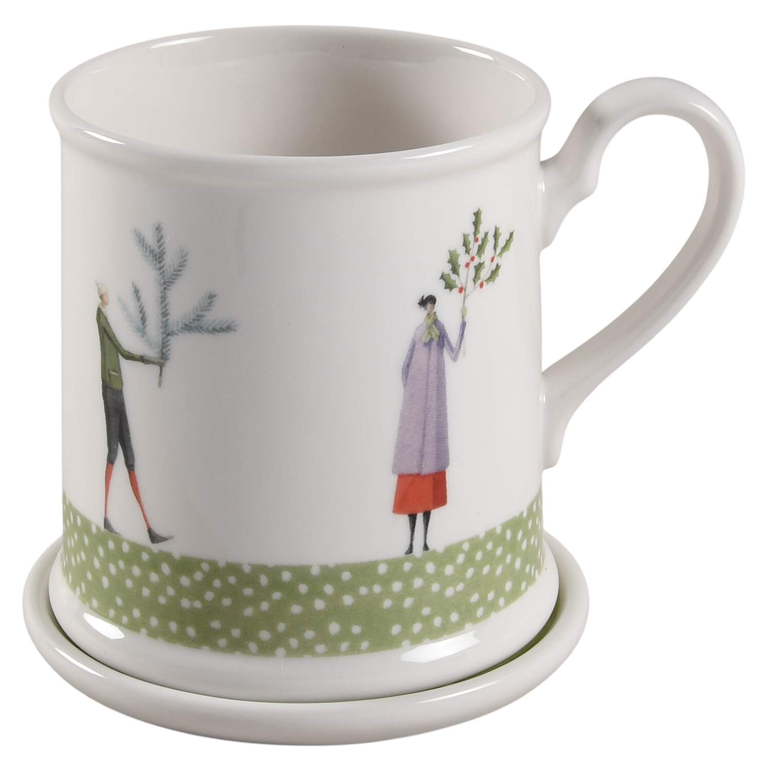 A Fine Romance Tankard & Coaster Set by Portmeirion-1