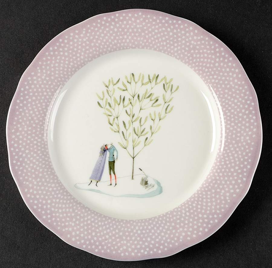 A Fine Romance Bread & Butter Plate by Portmeirion-1
