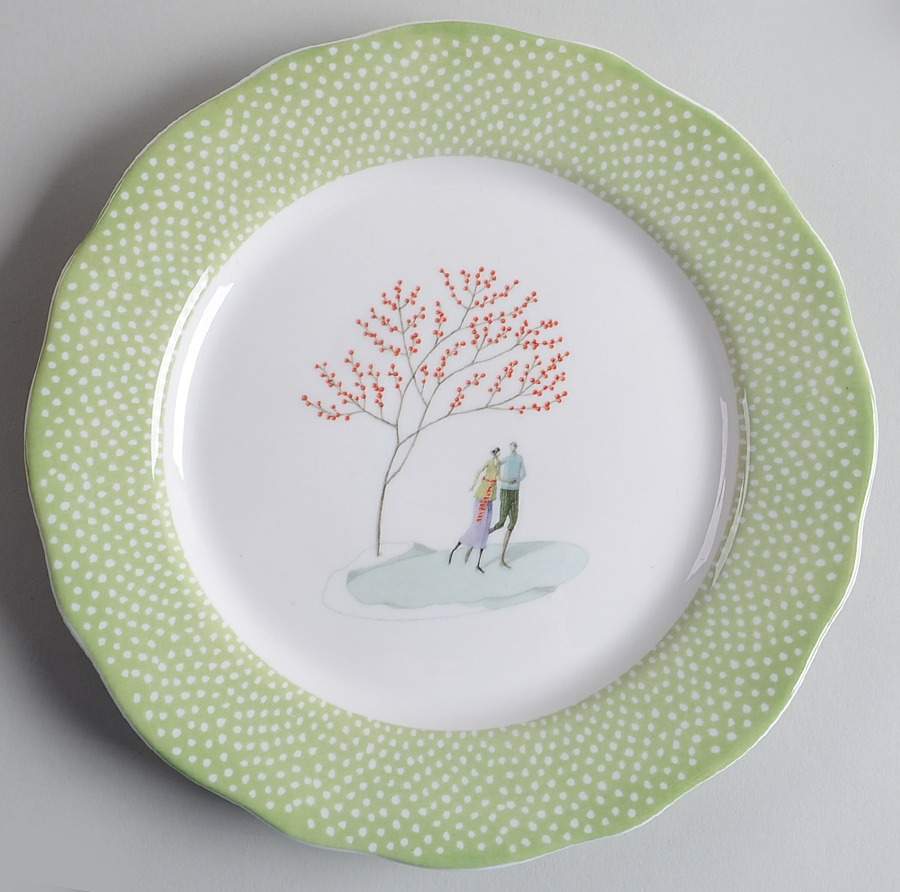 A Fine Romance Salad Plate by Portmeirion-1