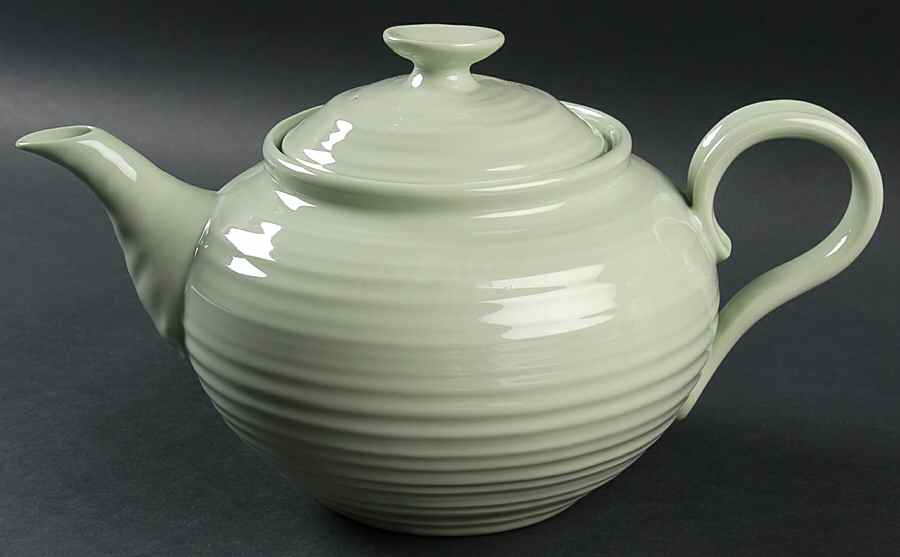 Sophie Conran Sage Teapot & Lid by Portmeirion-1