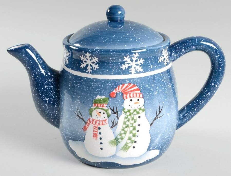 Blizzard Snowman Teapot & Lid by Pacific Rim-1