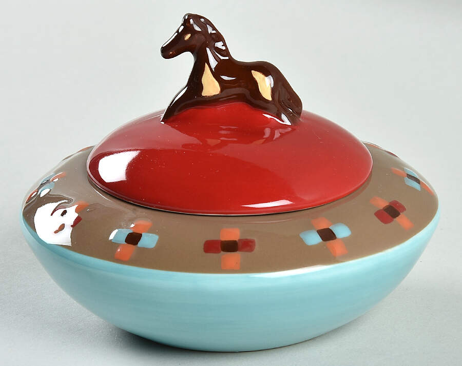 Ranch House Dip Bowl & Lid for 3pc Chip/Dip Set by Pendleton-1