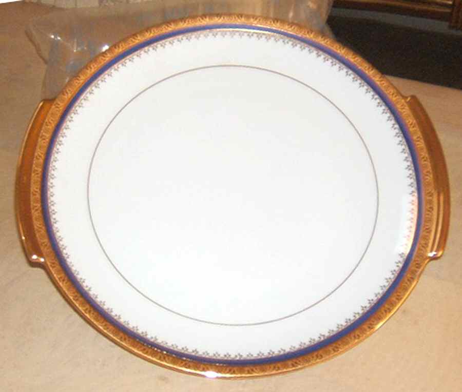 POX3 Handled Cake Plate by Porcelaine Limoges-1