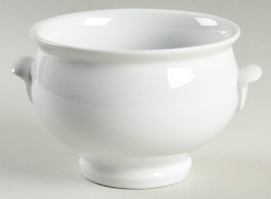 Caterer's Dinnerware Individual Handled Soup Bowl by Pottery Barn China-1