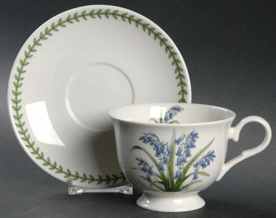 Botanic Garden Teacup & Saucer Collection Footed Cup & Saucer Set by Portmeirion-1