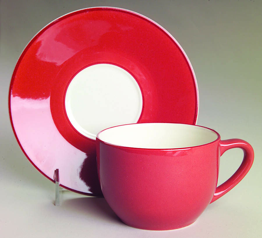 Spa Rouge Flat Cup & Saucer Set by Pagnossin-1