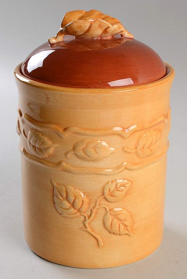 Duet (Honey Terra Cotta) 6" Storage Jar & Lid by Portmeirion-1