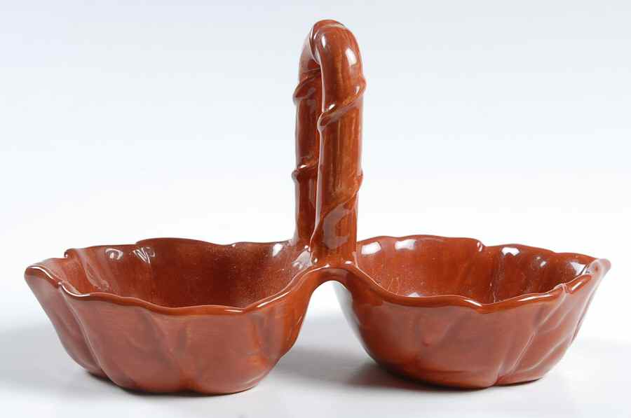Duet (Honey Terra Cotta) 2-Part Relish by Portmeirion-1
