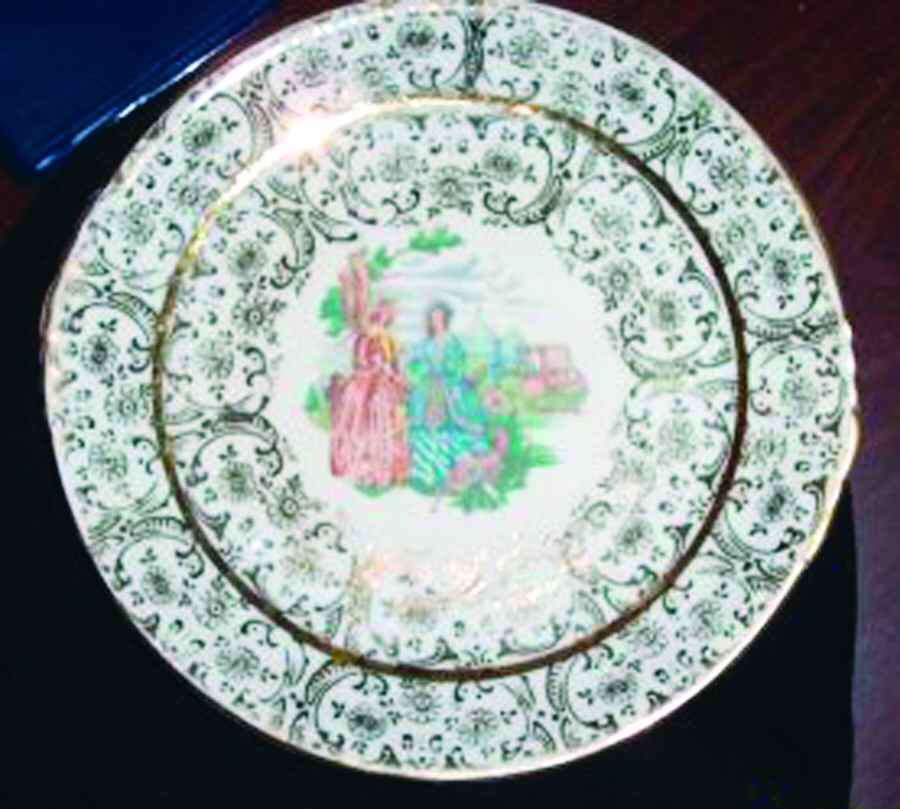 PCP239 Handled Cake Plate by Paden City-1