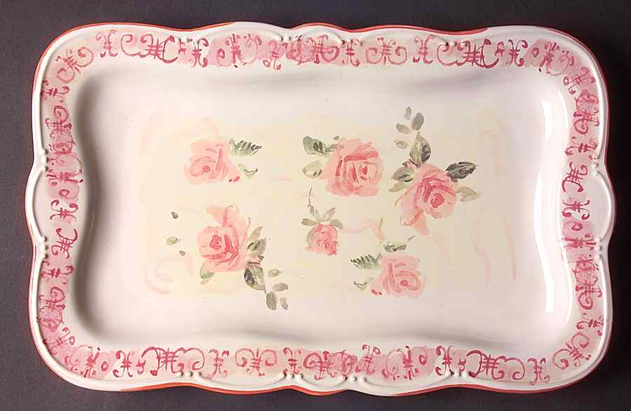Victoria Park 16" Rectangular Serving Platter by Pfaltzgraff-1