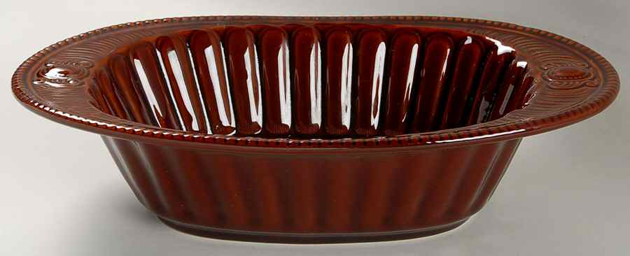 Palladium Chestnut 12" Oval Vegetable Bowl by Pfaltzgraff-1