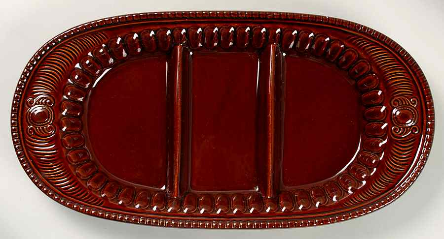Palladium Chestnut 3 Section Server by Pfaltzgraff-1