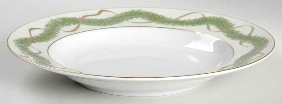 Noel Large Rim Soup Bowl by Porcel-1