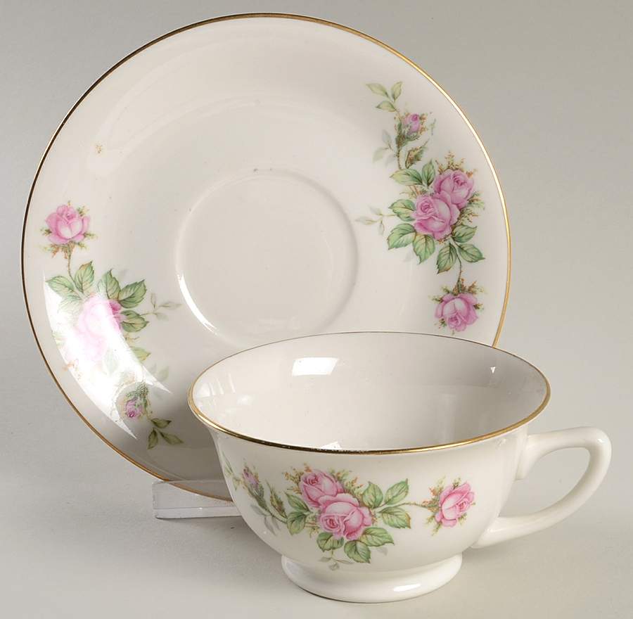 PNC2 Footed Cup & Saucer Set by Pencrest-1
