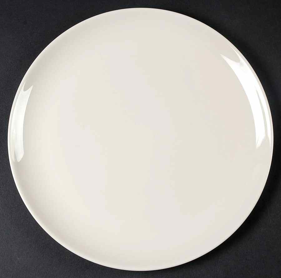 Undecorated Ivory Coupe Dinner Plate by Pickard-1