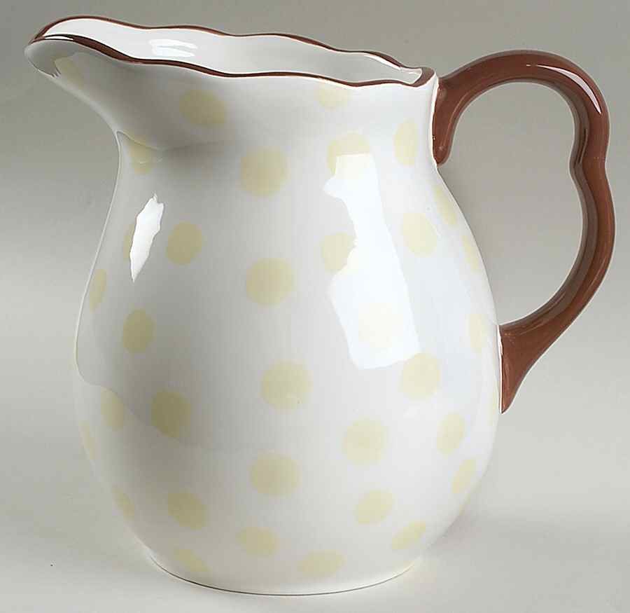 Dot Crazy Yellow and Green 84 Oz Pitcher by Paula Deen-1