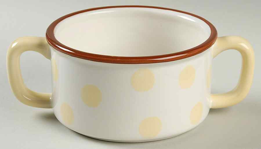 Dot Crazy Yellow and Green Chowder Bowl by Paula Deen-1
