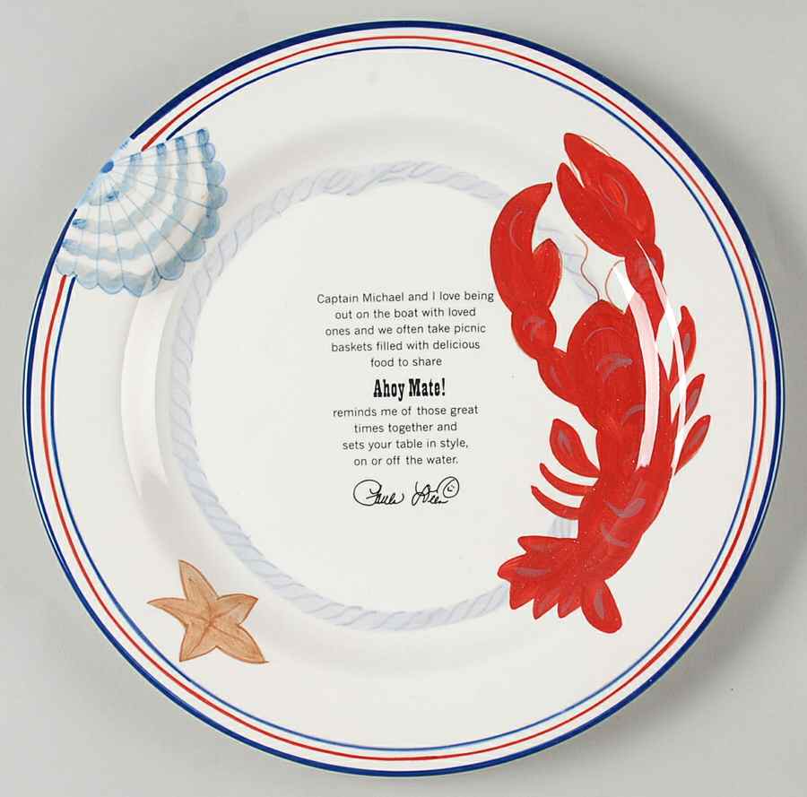 Ahoy Mate Collector Plate by Paula Deen-1