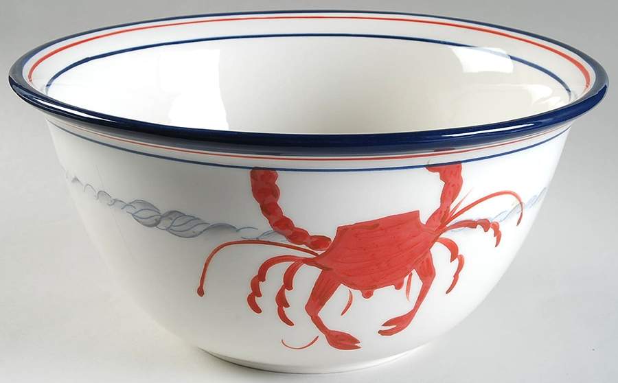Ahoy Mate 11" Round Serving Bowl by Paula Deen-1