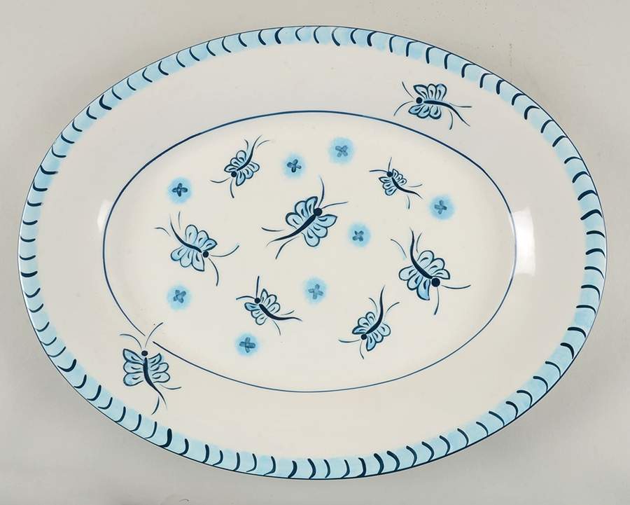 Simply Savannah 18" Oval Serving Platter by Paula Deen-1